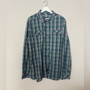 Stio Men’s Plaid Button Down - Blue